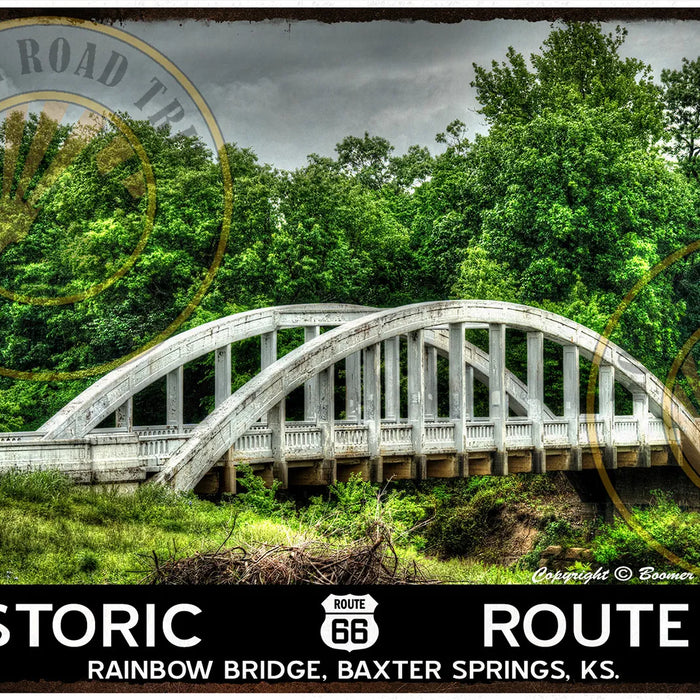 The Rainbow Bridge on Route 66 in Kansas