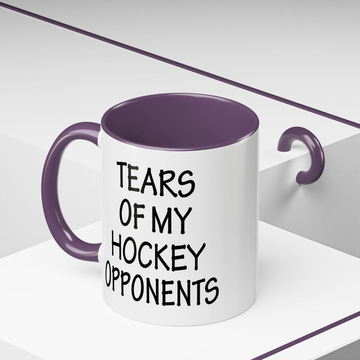Hockey Gifts, Hockey Coffee Mug, Hockey Coach Gifts, Hockey Player Gifts, Funny Hockey Gifts, Tears of My Hockey Opponents A0075-026AAccent Coffee Mug (11, 15oz)