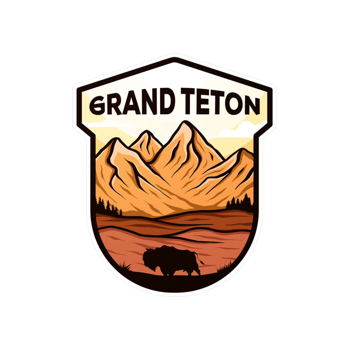 Grand Teton National Park Vinyl Sticker - Perfect Gift for Outdoor Enthusiasts