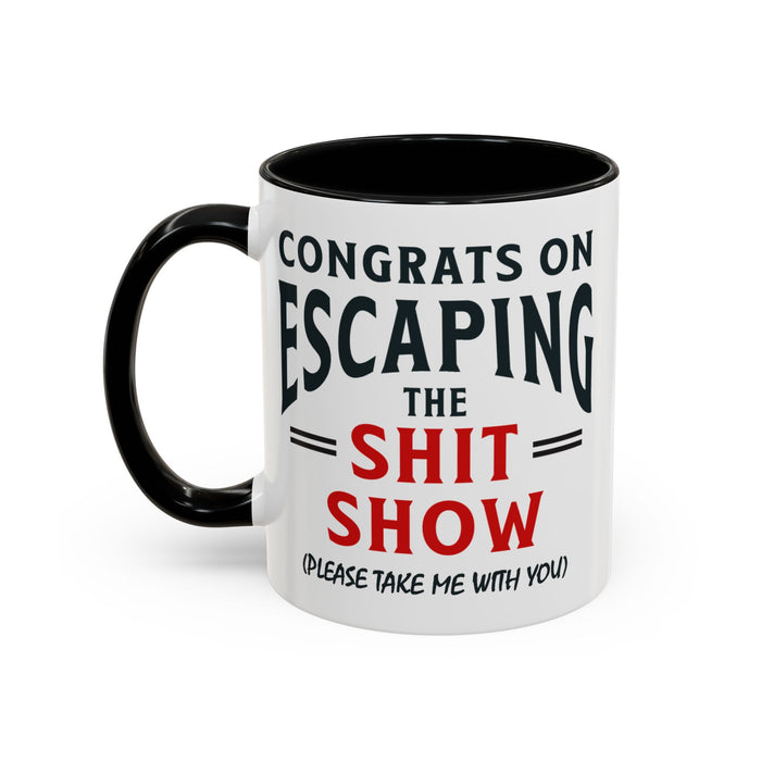 Funny Retirement Gift, Funny Coworker Leaving Gift, Going Away Co Worker, Goodbye Farewell, Retirement Mug, New Job, Leaving Job A0037-006 Accent Coffee Mug (11, 15oz)