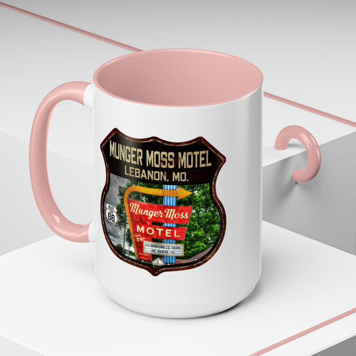 Mug Munger Moss Motel Route 66 Shield Missouri 11oz