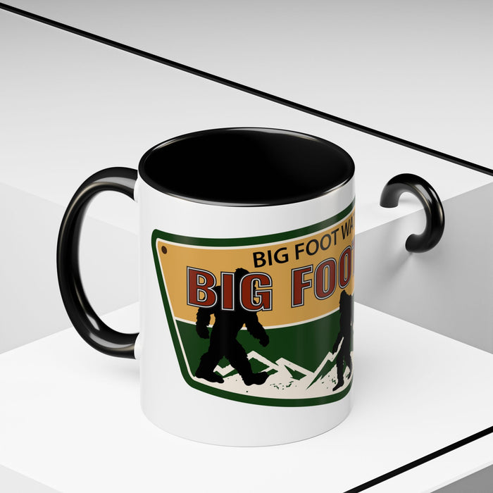 Big Foot Watch Club Sticker - Sasquatch Decal - Funny Yeti Gift Accent Coffee Mug (11, 15oz)