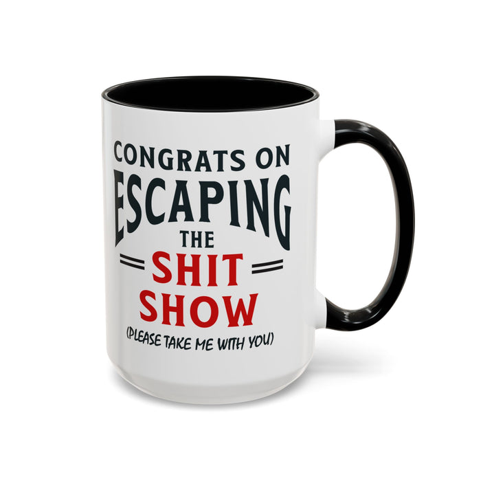 Funny Retirement Gift, Funny Coworker Leaving Gift, Going Away Co Worker, Goodbye Farewell, Retirement Mug, New Job, Leaving Job A0037-006 Accent Coffee Mug (11, 15oz)