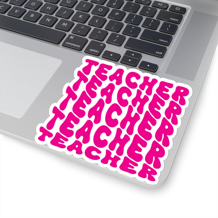 Sticker Set - Bold Vibrant Colored Teacher Teacher Teacher