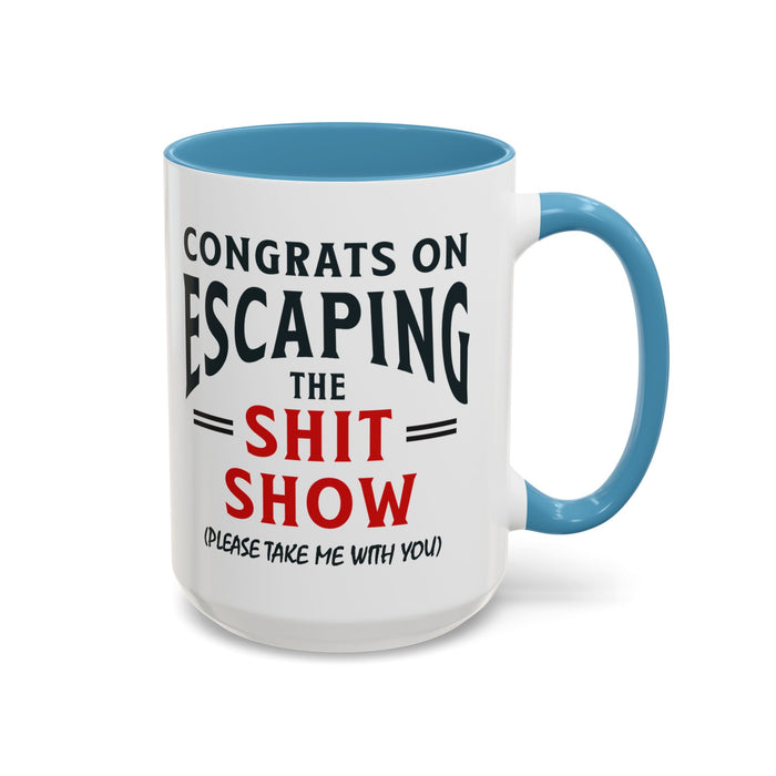 Funny Retirement Gift, Funny Coworker Leaving Gift, Going Away Co Worker, Goodbye Farewell, Retirement Mug, New Job, Leaving Job A0037-006 Accent Coffee Mug (11, 15oz)