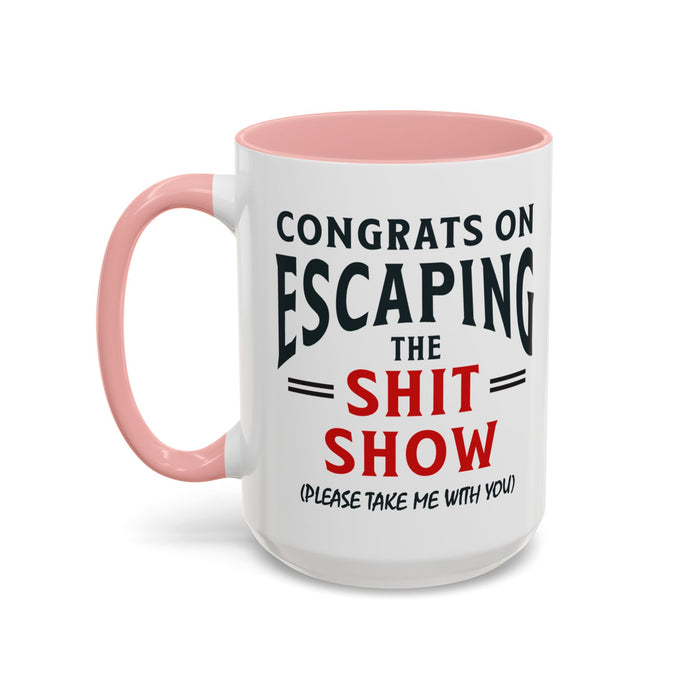 Funny Retirement Gift, Funny Coworker Leaving Gift, Going Away Co Worker, Goodbye Farewell, Retirement Mug, New Job, Leaving Job A0037-006 Accent Coffee Mug (11, 15oz)