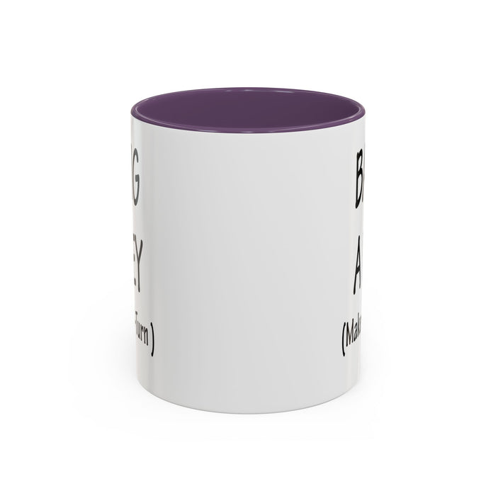 Coffee Mug: "Bang a Uey" Funny Boston Slang for Make a U-Turn Gift, Tea Cup, Ceramic Drinkware, Novelty Souvenir, Kitchen Decor