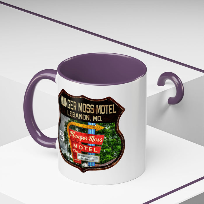 Mug Munger Moss Motel Route 66 Shield Missouri 11oz