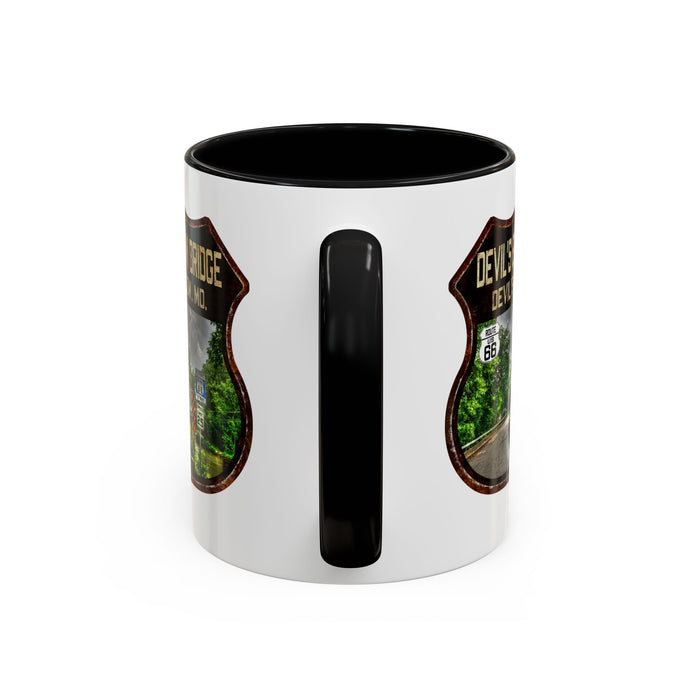 Mug Devil's Elbow Bridge Route 66 Shield Missouri 11oz