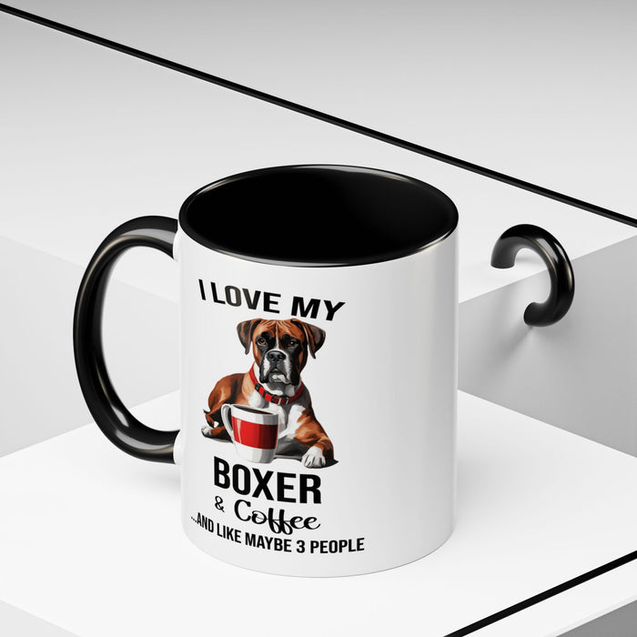 Boxer Lover Mug, Boxer Lover Gift, Coffee Mug, Boxer Mug, Boxer Gift, Boxer Owner Gift, Boxer Owner Mug, Dob Lover Gift, Dog Mug A0023-015 Accent Coffee Mug (11, 15oz)