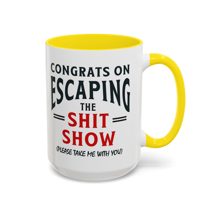 Funny Retirement Gift, Funny Coworker Leaving Gift, Going Away Co Worker, Goodbye Farewell, Retirement Mug, New Job, Leaving Job A0037-006 Accent Coffee Mug (11, 15oz)