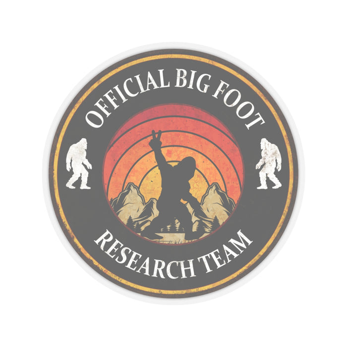 Quirky Big Foot Decal - Official Big Foot Research Team Kiss-Cut Stickers