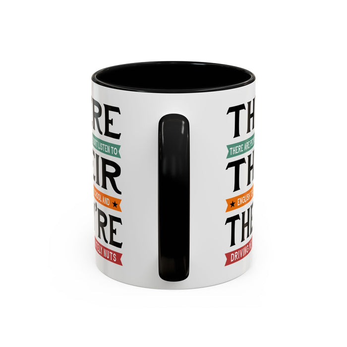 Funny English Teacher Mug Gift, English Coffee Cup, Gift for Grammar Teacher, High School Classroom, Teacher Gift From Student A0017-003 Accent Coffee Mug (11, 15oz)