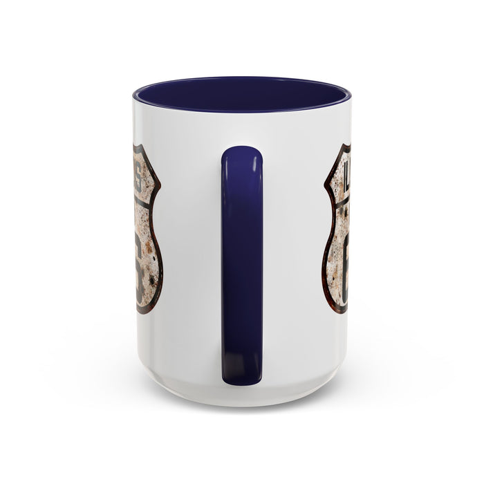 Mug Vintage Rusty Route 66 Highway Shield Illinois Route 66 Gift 11oz, 15oz