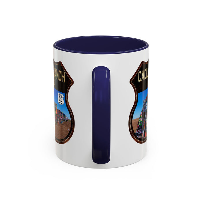 Mug Cadillac Ranch Route 66 Shield Texas 11oz