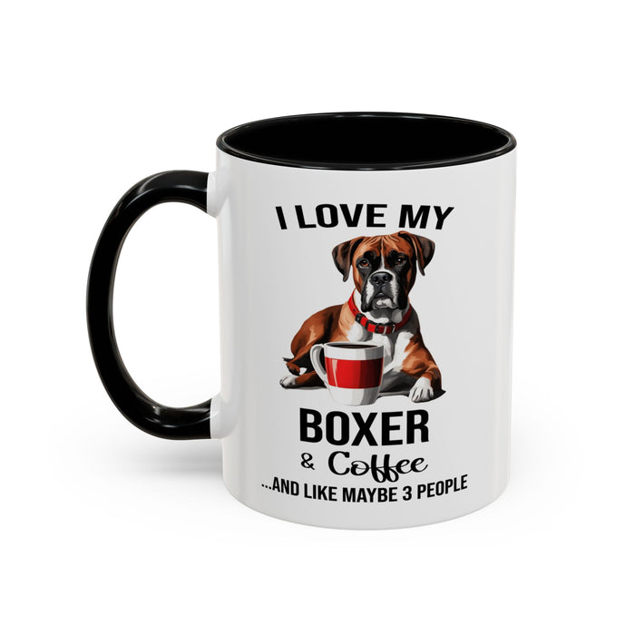 Boxer Lover Mug, Boxer Lover Gift, Coffee Mug, Boxer Mug, Boxer Gift, Boxer Owner Gift, Boxer Owner Mug, Dob Lover Gift, Dog Mug A0023-015 Accent Coffee Mug (11, 15oz)
