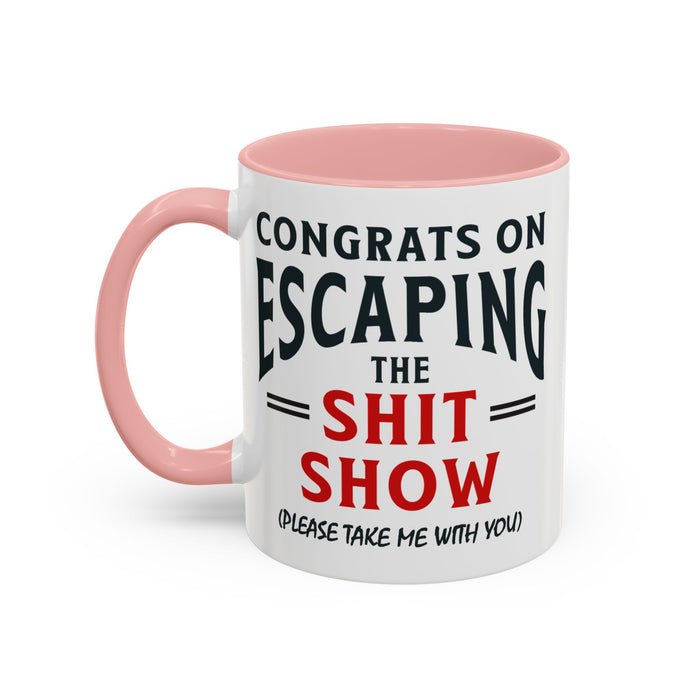 Funny Retirement Gift, Funny Coworker Leaving Gift, Going Away Co Worker, Goodbye Farewell, Retirement Mug, New Job, Leaving Job A0037-006 Accent Coffee Mug (11, 15oz)