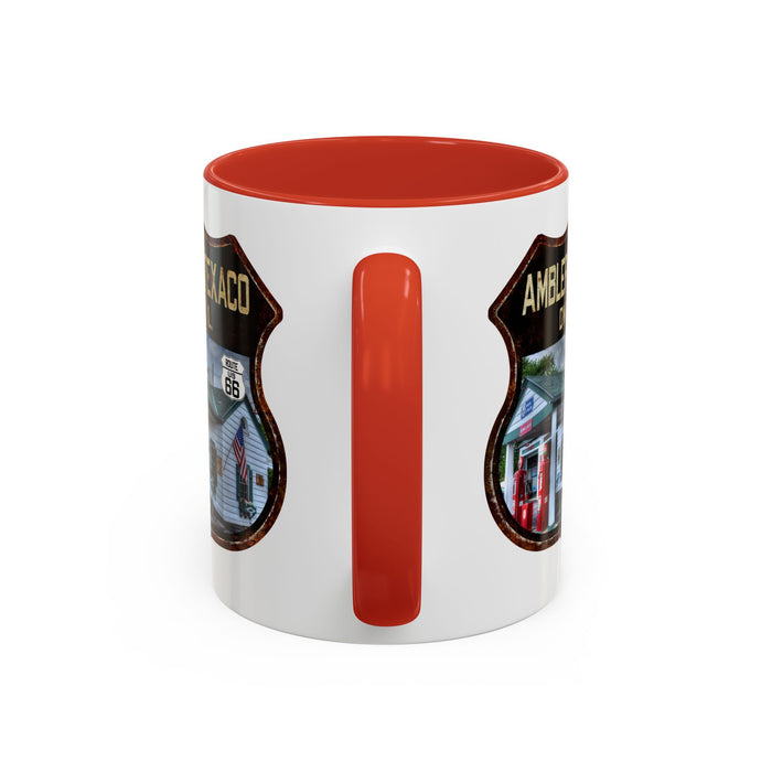Mug Amblers Texaco Service Station Route 66 Shield Illinois 11oz