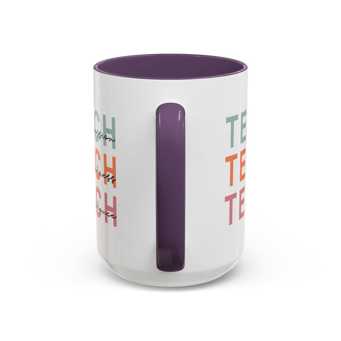 Inspirational Teacher Mug: Teach Kindness, Compassion, ConfidencevAccent Coffee Mug (11, 15oz)