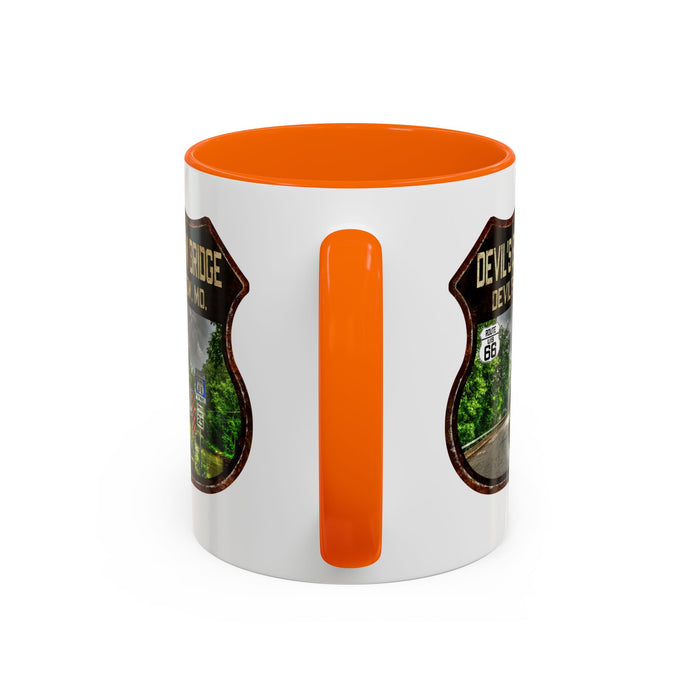 Mug Devil's Elbow Bridge Route 66 Shield Missouri 11oz