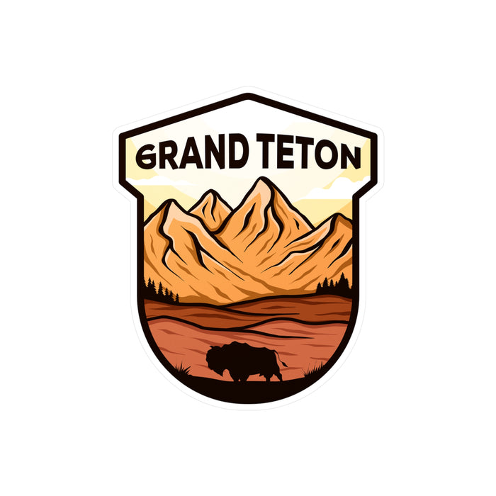 Grand Teton National Park Vinyl Sticker - Perfect Gift for Outdoor Enthusiasts