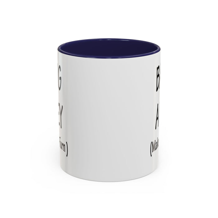 Coffee Mug: "Bang a Uey" Funny Boston Slang for Make a U-Turn Gift, Tea Cup, Ceramic Drinkware, Novelty Souvenir, Kitchen Decor