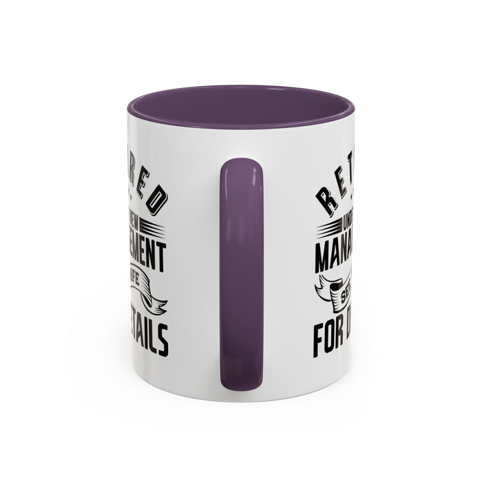Retired See Wife, Retirement Mug, Retired Grandpa Gift, Retirement Gift, Retirement Gifts for Men, Retiring Grandpa Gift A0037-005 Accent Coffee Mug (11, 15oz)