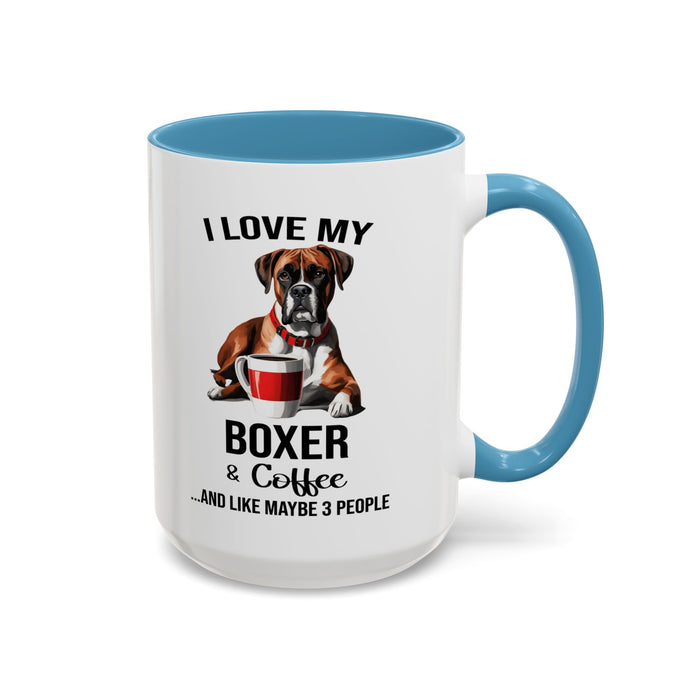 Boxer Lover Mug, Boxer Lover Gift, Coffee Mug, Boxer Mug, Boxer Gift, Boxer Owner Gift, Boxer Owner Mug, Dob Lover Gift, Dog Mug A0023-015 Accent Coffee Mug (11, 15oz)