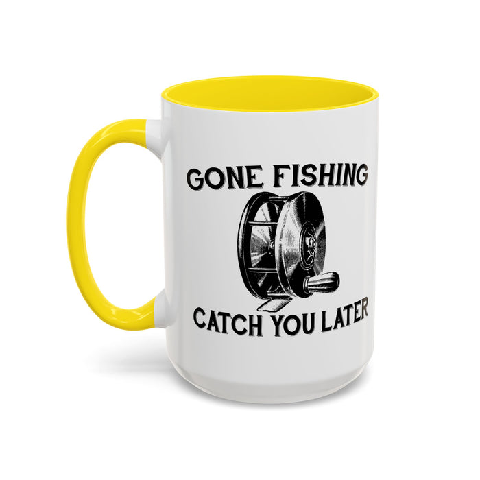 Coffee Mug, Gone Fly Fishing Gift for Dad or Grandpa