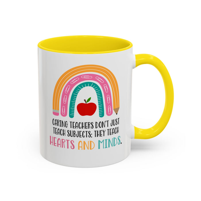 Thank You Teacher Mug - Caring Teachers Gift Accent Coffee Mug (11, 15oz)