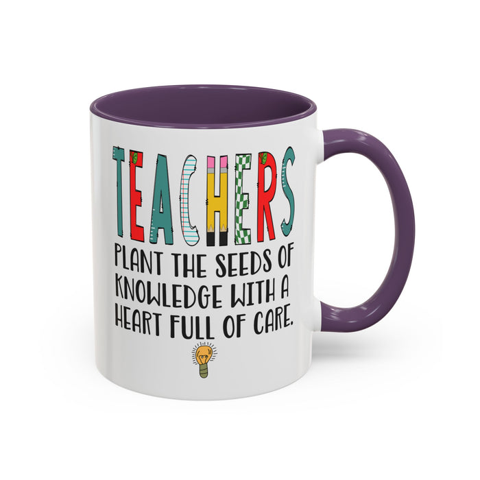 Teacher Mug - Plant the Seed sof Knowledge Teacher Gift - Appreciation Gift A0005-004A