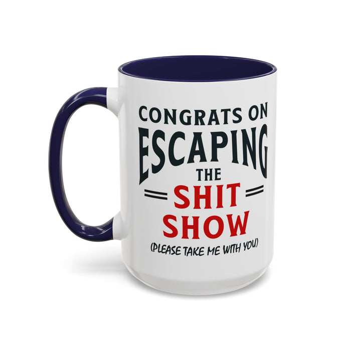 Funny Retirement Gift, Funny Coworker Leaving Gift, Going Away Co Worker, Goodbye Farewell, Retirement Mug, New Job, Leaving Job A0037-006 Accent Coffee Mug (11, 15oz)