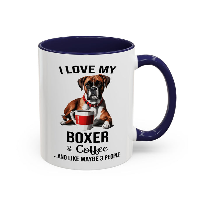 Boxer Lover Mug, Boxer Lover Gift, Coffee Mug, Boxer Mug, Boxer Gift, Boxer Owner Gift, Boxer Owner Mug, Dob Lover Gift, Dog Mug A0023-015 Accent Coffee Mug (11, 15oz)