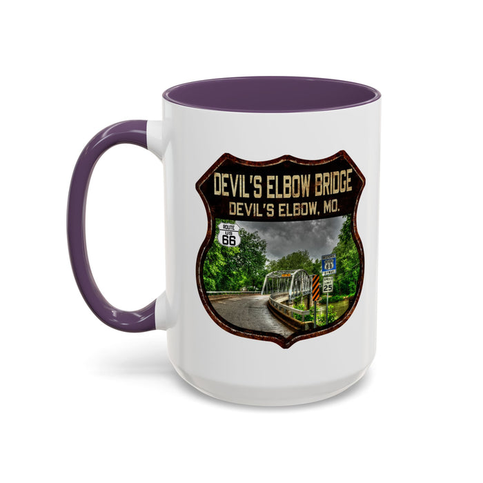 Mug Devil's Elbow Bridge Route 66 Shield Missouri 11oz