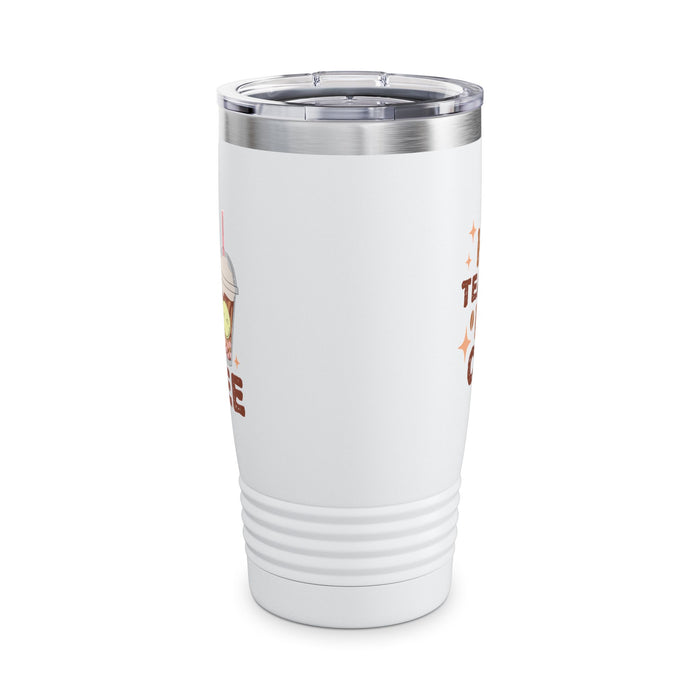 Tumbler Mug - Funny Half Teacher Half Coffee Design