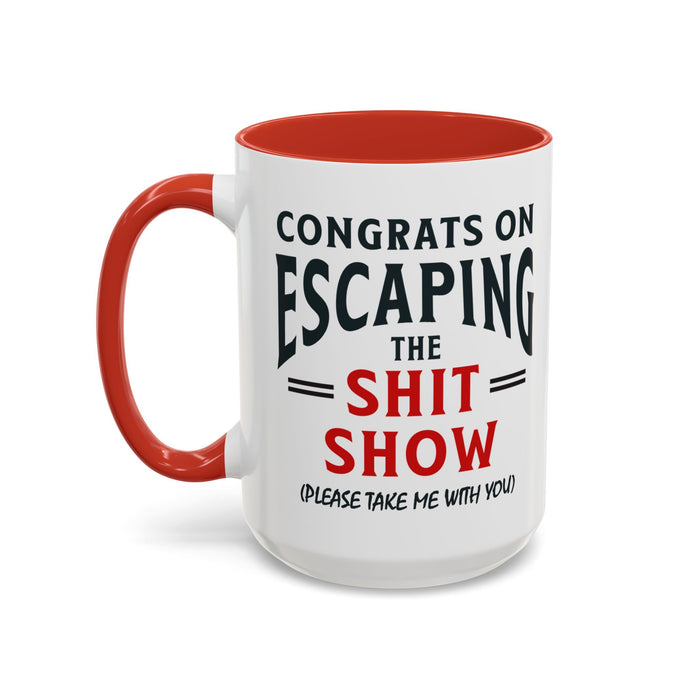 Funny Retirement Gift, Funny Coworker Leaving Gift, Going Away Co Worker, Goodbye Farewell, Retirement Mug, New Job, Leaving Job A0037-006 Accent Coffee Mug (11, 15oz)