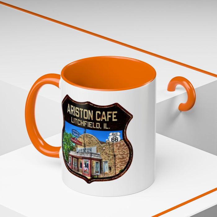 Mug Ariston Cafe Route 66 Shield Illinois 11oz