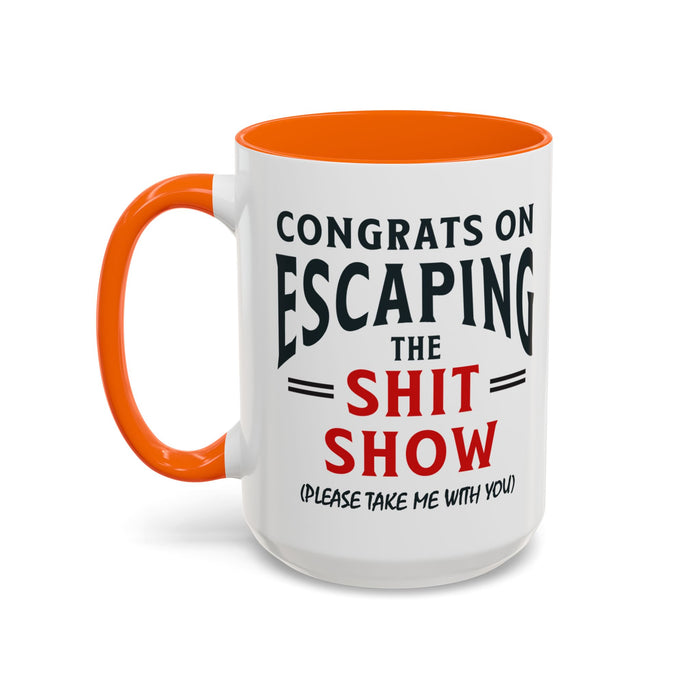 Funny Retirement Gift, Funny Coworker Leaving Gift, Going Away Co Worker, Goodbye Farewell, Retirement Mug, New Job, Leaving Job A0037-006 Accent Coffee Mug (11, 15oz)