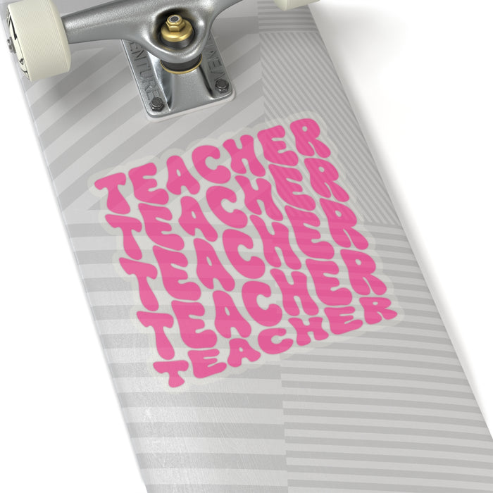 Sticker Set - Bold Vibrant Colored Teacher Teacher Teacher