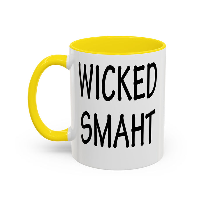 Coffee Mug, Wicked Smaht Boston Accent Gift Mug, Funny Tea Cup, Sarcastic Quote Ceramic Mug, Unique Present for Coffee Lovers, Novelty