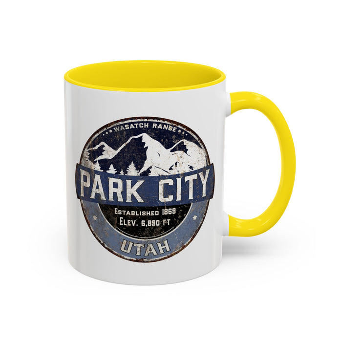 Ski Area Coffee Mug, Park City Winter Skiing Cup, Mountain Resort Gift, Snowboarding Lover Present, Ski Vacation Souvenir, Mountain