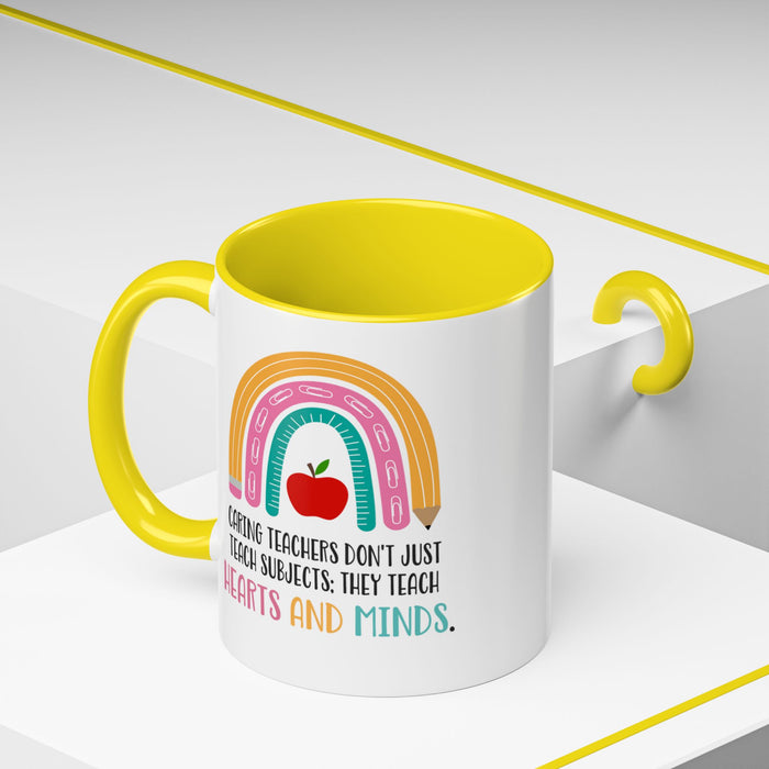 Thank You Teacher Mug - Caring Teachers Gift Accent Coffee Mug (11, 15oz)
