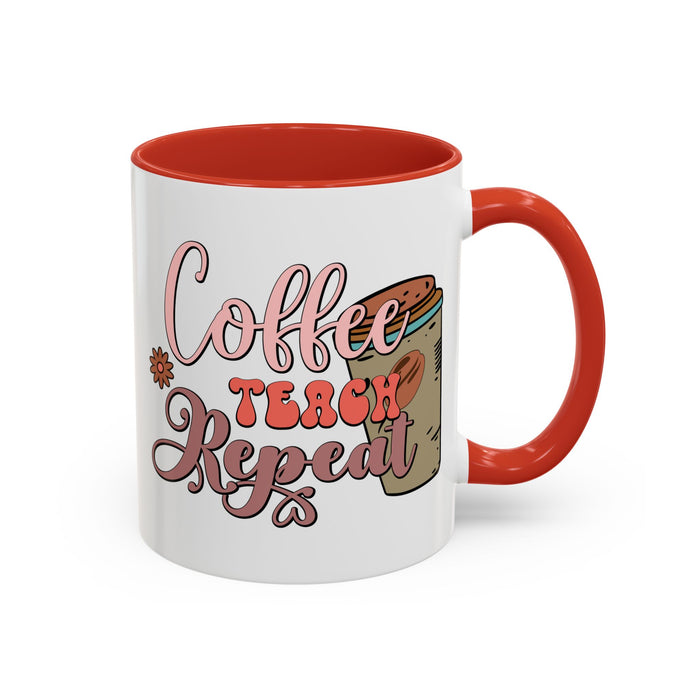 Coffee Teacher Mug - Coffee, Teach, Repeat