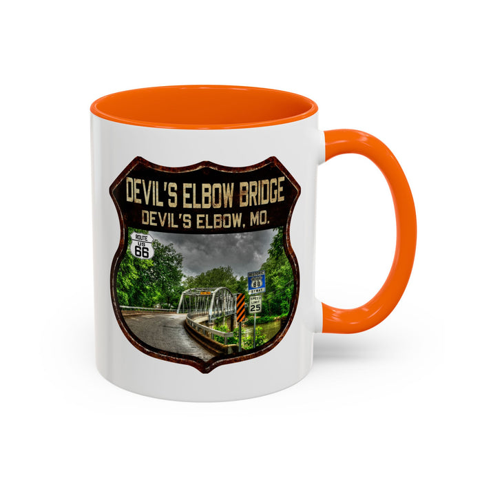 Mug Devil's Elbow Bridge Route 66 Shield Missouri 11oz