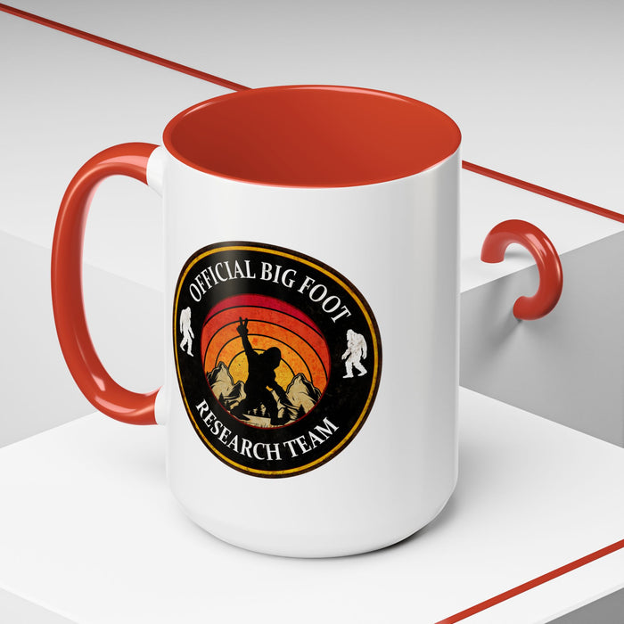 Big Foot Sticker - Big Foot Watch Club - Sasquatch Decal - Funny Yeti Gift Accent Coffee Mug (11, 15oz)