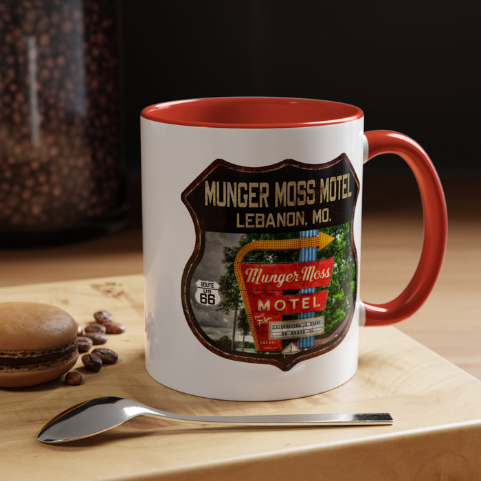 Mug Munger Moss Motel Route 66 Shield Missouri 11oz