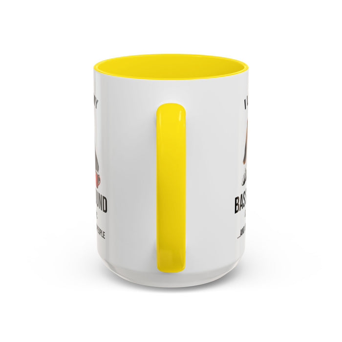 Basset Hound Lover Mug, Basset Hound Lover Gift, Coffee Mug, Basset Hound Mug, Basset Hound Gift, Basset Hound Owner, Coffee Cup A0023-005 Accent Coffee Mug (11, 15oz)