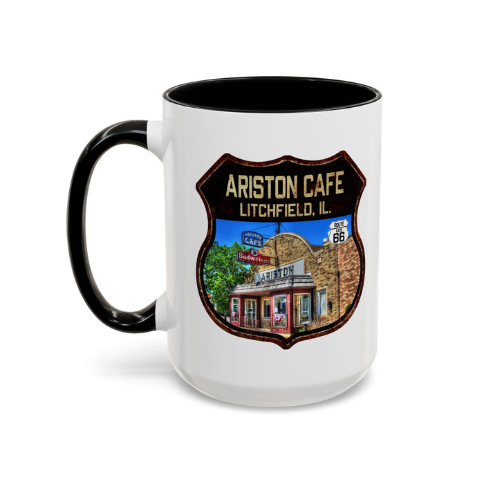Mug Ariston Cafe Route 66 Shield Illinois 11oz