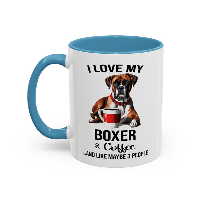 Boxer Lover Mug, Boxer Lover Gift, Coffee Mug, Boxer Mug, Boxer Gift, Boxer Owner Gift, Boxer Owner Mug, Dob Lover Gift, Dog Mug A0023-015 Accent Coffee Mug (11, 15oz)