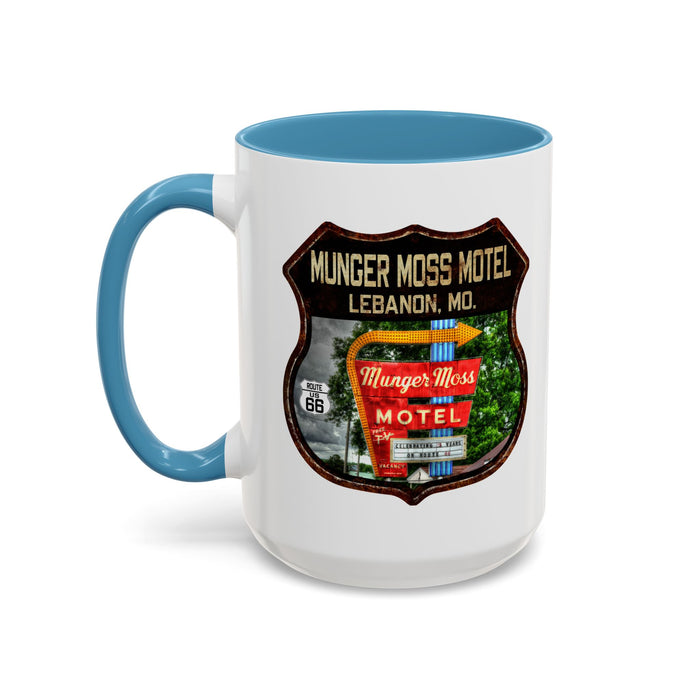 Mug Munger Moss Motel Route 66 Shield Missouri 11oz